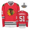 NHL Chicago Blackhawks #51 Brian Campbell Red Jersey