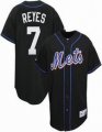 New York Mets Iuyes 7# black jersey