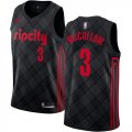 Nike Portland Trail Blazers #3 C.J. McCollum black nba jersey