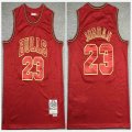 Chicago Bulls #23 Michael Jordan red throwback Limited nba basketball jersey-XD