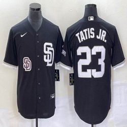 Nike San Diego Padres #23 Fernando Tatis Jr black majestic mlb Jerseys Joint name 02