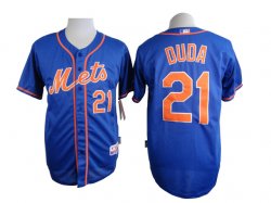 New York Mets #21 Lucas Duda blue orange mlb baseball jersey