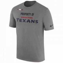 Men\'s Houston Texans Nike Heather Gray Sideline Property Of Facility T-Shirt