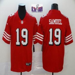 Men Nike 49ers #19 Deebo Samuel throwback red Color Rush Limited Jersey 75th patch