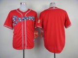 2014 Atlanta Braves blank Red mlb baseball jersey