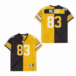 Pittsburgh Steelers Heath Miller #83 black Yellow throwback nfl Jersey