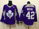 Reebok Toronto Maple Leafs Tyler Bozak Jersey #42 purple ice hockey jersey