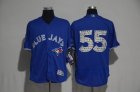 2017 Toronto Blue Jays 55# Josh Johnson blue Flexbase Authentic Collection Jerseys