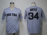 MLB Jerseys Boston Red Sox 34 Ortiz Grey