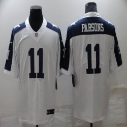 Nike Dallas Cowboys #11 Micah Parsons white blue Color Rush Limited Jersey-BD