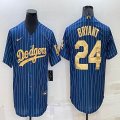 Nike Los Angeles Dodgers Kobe Bryant blue gold majestic baseball Jersey-BD