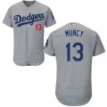 Los Angeles Dodgers #13 Max Muncy gray Flexbase Authentic Collection Jersey