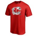 Men's Calgary Flames Fanatics Branded Red Canada Wave T-Shirt