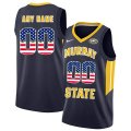 Custom Murray State Racers dark blue college Basketball Jersey