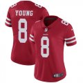 Women San Francisco 49ers #8 Steve Young nike red Color Rush Limited Jersey