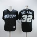 Toronto Blue Jays 32 Harry Halladay black majestic baseball jersey