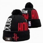 2024 Houston Rockets black white red NBA Sports Cuffed Knit Hats