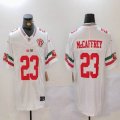 Nike San Francisco 49ers #23 Christian McCaffrey white Nike Vapor F.U.S.E. Limited Jersey-BD 02