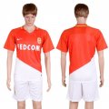 2017-2018 Monaco club white red soccer jerseys home