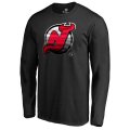 Men's New Jersey Devils Fanatics Branded Black Midnight Mascot Long Sleeve T-Shirt