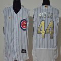 Nike Chicago Cubs Anthony Rizzo #44 white gold Flexbase Authentic Collection Jersey-WL