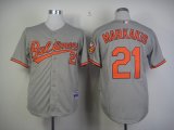 Baltimore Orioles #21 Nick Markakis gray MLB Jerseys