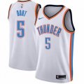 Custom Youth Oklahoma City Thunder #5 Luguentz Dort white nba jerseys