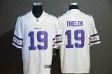 Nike Minnesota Vikings #19 Adam Thielen white Color Rush Limited Jersey with Sleeve label