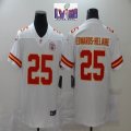 Nike Kansas City Chiefs #25 Clyde Edwards-Helaire white Color Rush Limited Jerseys-BD