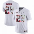 Custom Alabama Crimson Tide #22 Najee Harris white College Color Rush Limited Jerseys