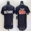 Nike Baltimore Orioles blank black Flexbase Authentic Collection Jersey city version-BD 03