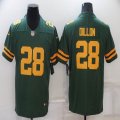 Nike Green Bay Packers #28 Legend A.J. Dillon Green Yellow Color Rush Limited Jersey-BD