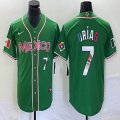 2023 World Cup Mexico #7 Julio Urias green majestic baseball jerseys 204