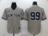 Nike New York Yankees #99 Aaron Judge gray majestic baseball Jersey 01