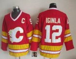 Calgary Flames 12# Jarome Iginla red nhl jerseys