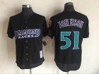 Arizona Diamondbacks #51 Randy Johnson throwback black Baseball Jersey