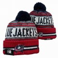 2024 Columbus Blue Jackets red blue white NHL Sports Cuffed Knit Hats