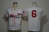 St. Louis Cardinals #6 Stan Musial White MLB Jerseys