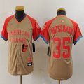 Youth Nike Baltimore Orioles #35 Adley Rutschman Cream 2024 MLB All-Star jersey 02