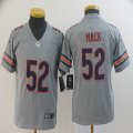 Youth Nike Bears #52 Khalil Mack gray Color Rush Limited Jersey Inverted version