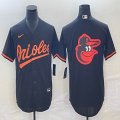 Nike Baltimore Orioles Blank black majestic baseball jersey big logo-BD 02