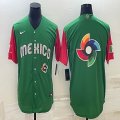 2023 World Cup Mexico blank green majestic baseball jerseys 06