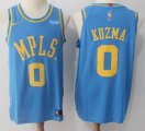 Nike NBA Los Angeles Lakers #0 Kyle Kuzma blue nba basketball Jerseys