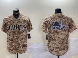 San Diego Padres camo nike majestic baseball Jersey-BD 03