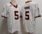 Florida State Seminoles #5 Jared Verse white college football Jersey 03