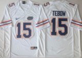 Florida Gators Tim Tebow #15 white College Football Jersey