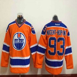 Edmonton Oilers 93# Ryan Nugent-Hopkins orange NHL Jerseys