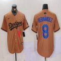 Nike Los Angeles Dodgers #8 Enrique Hernandez majestic baseball jerseys Joint Name 01