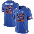 Custom Florida Gators #19 Johnny Townsend blue fashion college football jersey