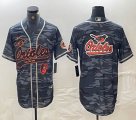 Nike Baltimore Orioles blank grey camo MLB Baseball jerseys Joint name-BD 05